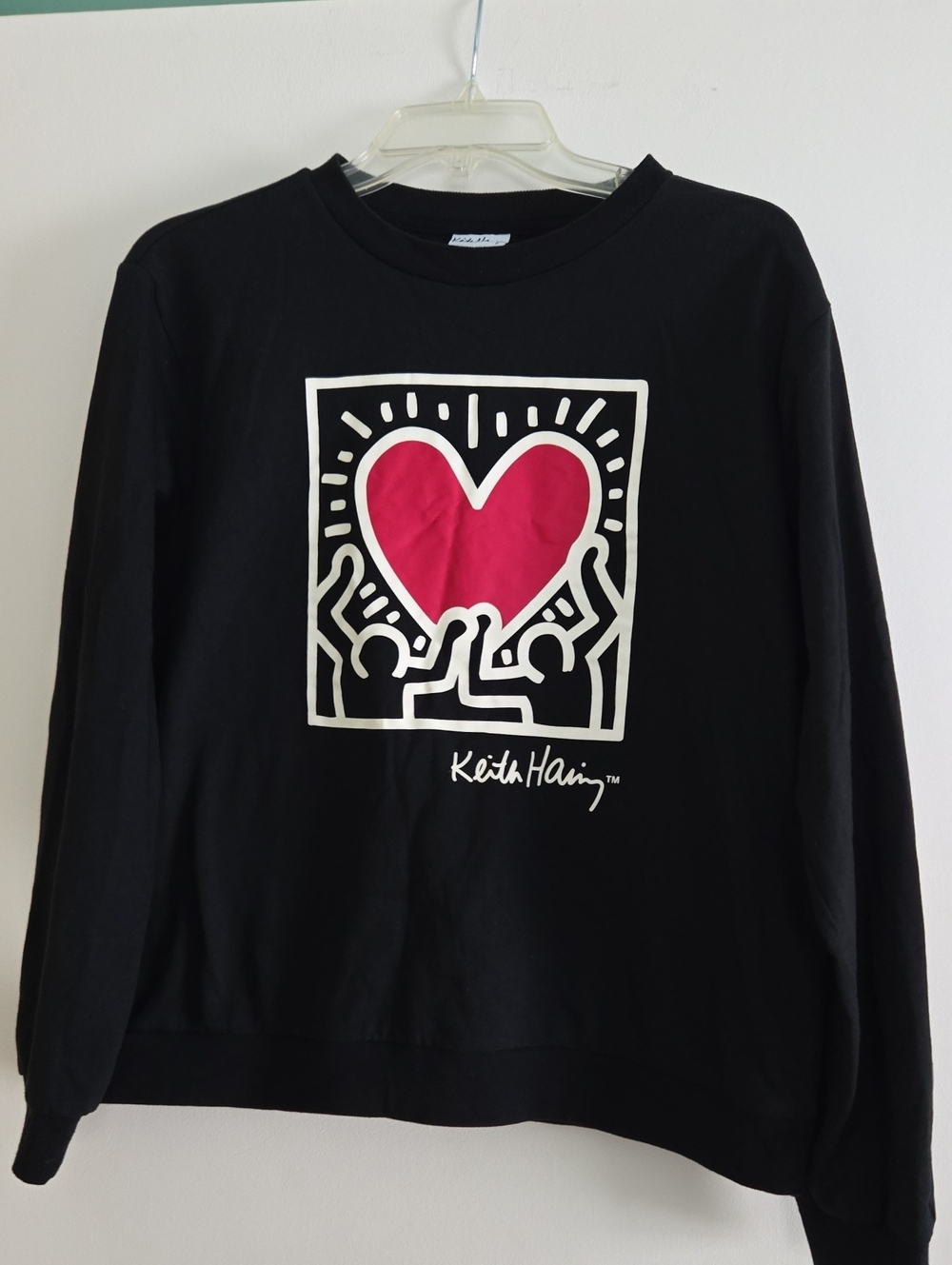 Like New Keith Haring Medium Black Graphic Sweatshirt
